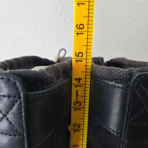 Sorel Knee High Winter Boot 9.5 Black Outdoor Snow Gorpcore Moto Utility Lace Up - Picture 10 of 14